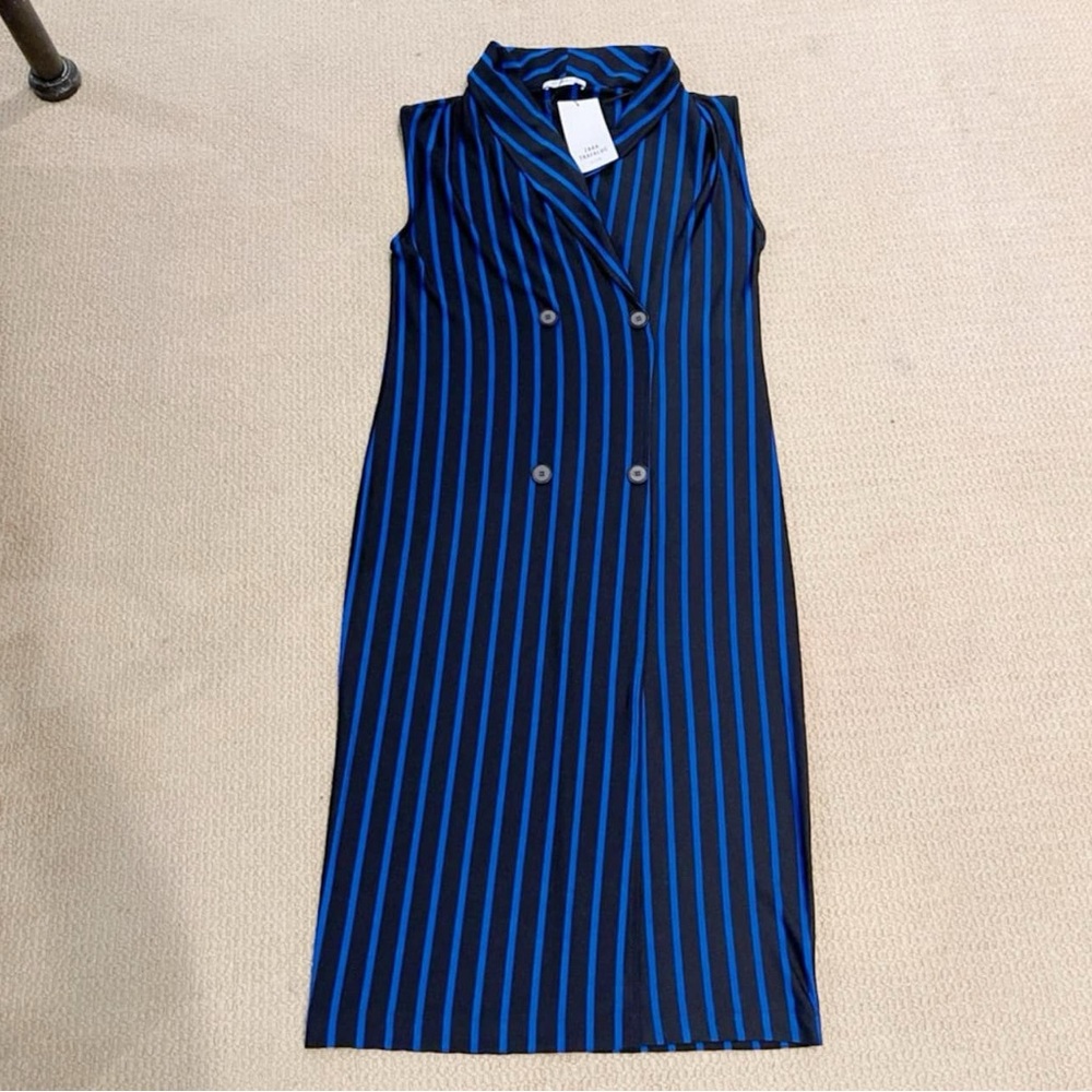 Zara button down shirt dress size XS